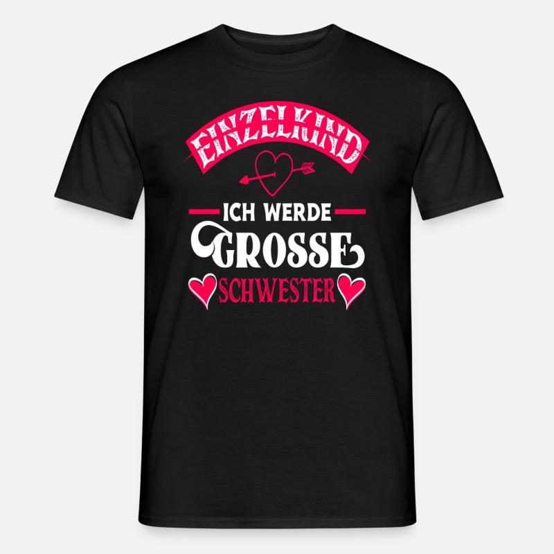 Ich Werde Große Schwester - Männer T-Shirt - Schwarz