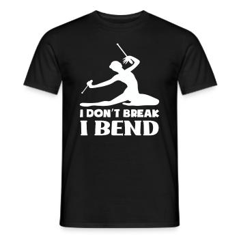 Rhytmische Sportgymnastik Turnen - Männer T-Shirt - Schwarz - Vorne - AI Model Male 178 light (178cm)