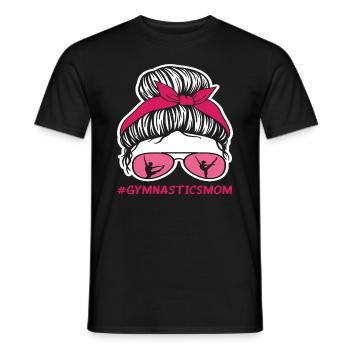 Maman Gymnastique Fière - T-shirt homme - noir - Devant - AI Model Male 178 light (178cm)