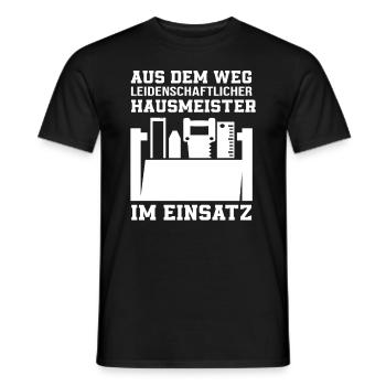Hausmeister Im Einsatz - Männer T-Shirt - Schwarz - Vorne - AI Model Male 178 light (178cm)