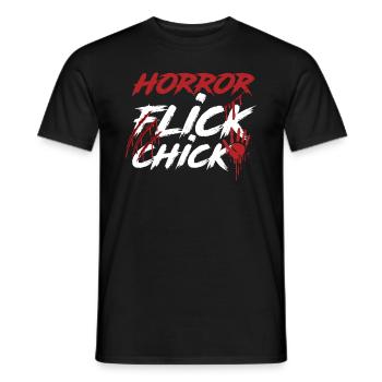 Horror Movies Chicks - Men's T-Shirt - black - Front - AI Model Male 178 light (178cm)