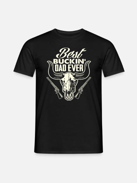Best Hunting Papa Deer - Men's T-Shirt - black