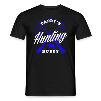 Enfants Garçon Papa Chasseur Buddy Fils - T-shirt homme - noir - Devant - AI Model Male 178 light (178cm)