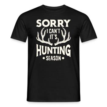Hunting Hunter Hunting Hunting Season Cadeau - T-shirt homme - noir - Devant - AI Model Male 178 light (178cm)