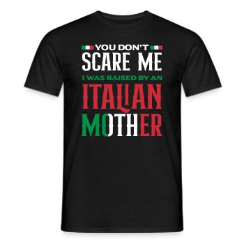 Ich Habe Eine Italienische Mutter - Männer T-Shirt - Schwarz - Vorne - AI Model Male 178 light (178cm)