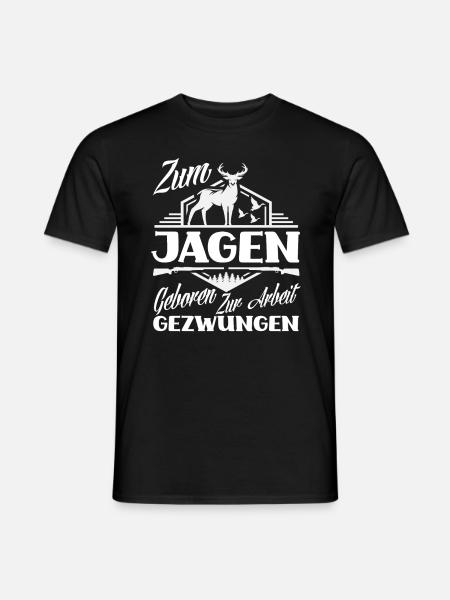 Jäger - Männer T-Shirt - Schwarz