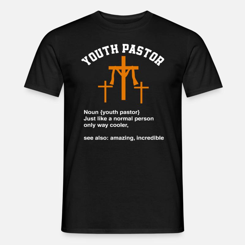 Junger Pfarrer - Männer T-Shirt - Schwarz