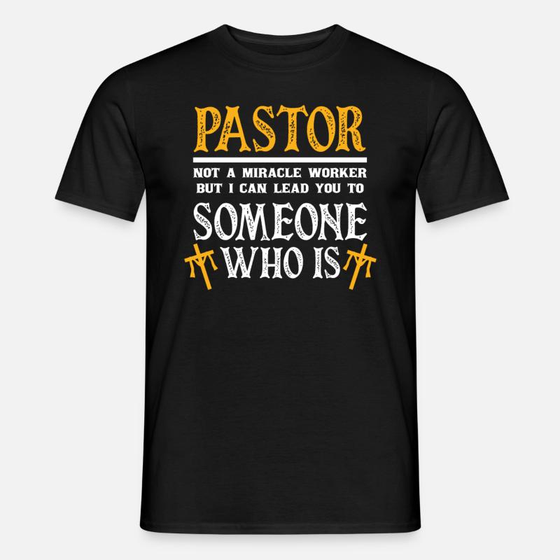 Pfarrer - Männer T-Shirt - Schwarz