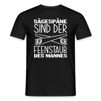 Sägespäne Schreiner Holzarbeiter Männer Mann - Männer T-Shirt - Schwarz - Vorne - AI Model Male 178 light (178cm)