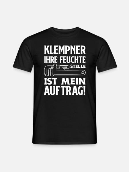 Klempner Versauter Spruch Handwerk - Männer T-Shirt - Schwarz