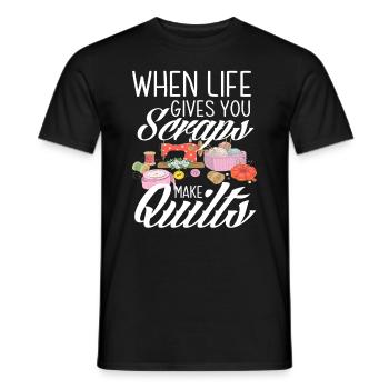 Stricken Basteln Hobby Oma Liebe - Männer T-Shirt - Schwarz - Vorne - AI Model Male 178 light (178cm)