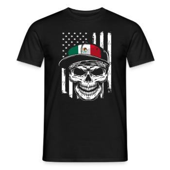 Mexique Fier Amérique mexicaine États-Unis - T-shirt homme - noir - Devant - AI Model Male 178 light (178cm)