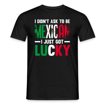 Mexiko Mexikaner Herkunft - Männer T-Shirt - Schwarz - Vorne - AI Model Male 178 light (178cm)