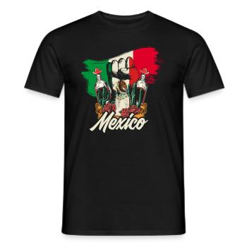 Mexiko - Männer T-Shirt - Schwarz - Vorne - AI Model Male 178 light (178cm)