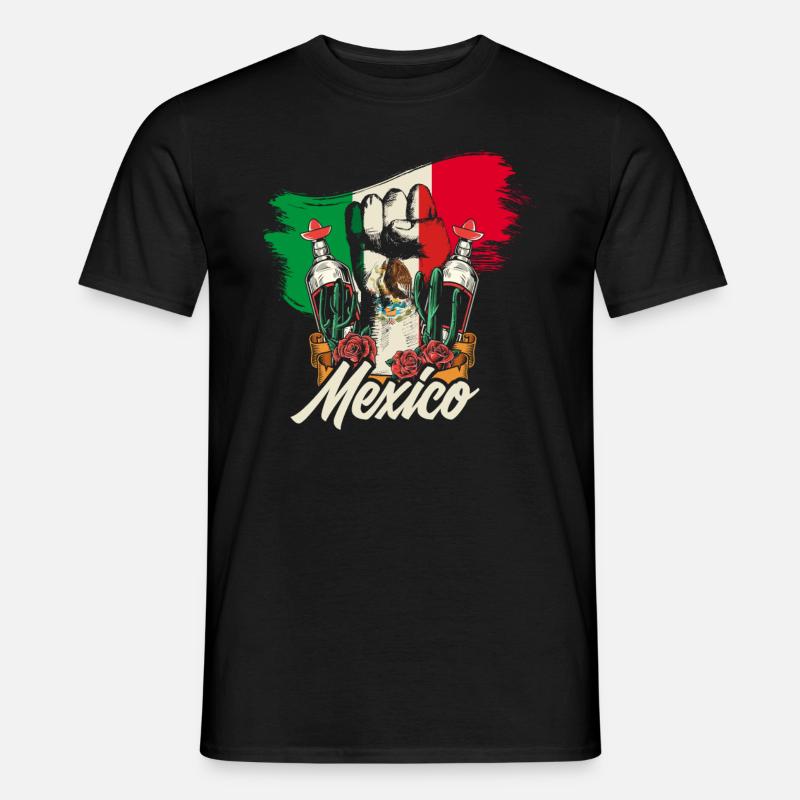 Mexiko - Männer T-Shirt - Schwarz
