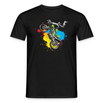 Motocross - T-shirt homme - noir - Devant - AI Model Male 178 light (178cm)