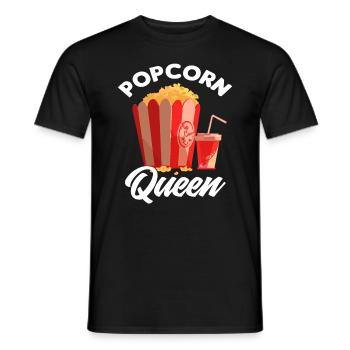 Film Popcorn Liebhaberin - Männer T-Shirt - Schwarz - Vorne - AI Model Male 178 light (178cm)