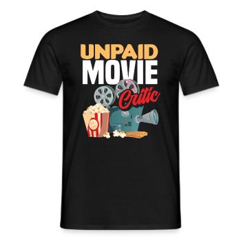 Film Kritiker Kinogänger - Männer T-Shirt - Schwarz - Vorne - AI Model Male 178 light (178cm)
