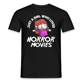 Film Girl Films d’horreur - T-shirt homme - noir - Devant - AI Model Male 178 light (178cm)