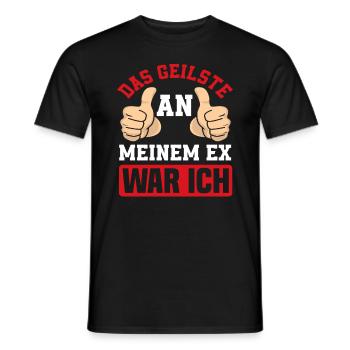 Das Geilste An Meinem Ex War Ich Scheidung Exmann - Männer T-Shirt - Schwarz - Vorne - AI Model Male 178 light (178cm)