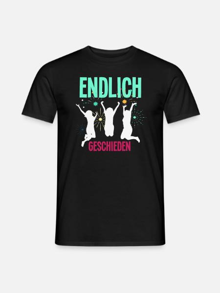 Endlich Geschieden Scheidungsparty - Männer T-Shirt - Schwarz