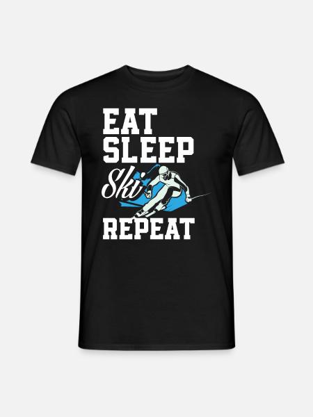 Ski - T-shirt homme - noir
