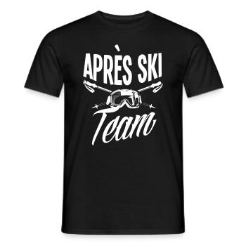 Après Ski Party Vacances d’hiver Vacances au ski Skieurs - T-shirt homme - noir - Devant - AI Model Male 178 light (178cm)