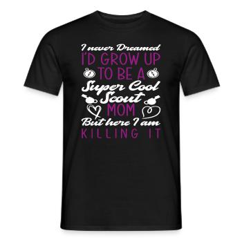 Fier Scout Maman Mère Cadeau - T-shirt homme - noir - Devant - AI Model Male 178 light (178cm)