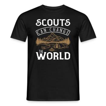 Scout World Adventure Nature - T-shirt homme - noir - Devant - AI Model Male 178 light (178cm)