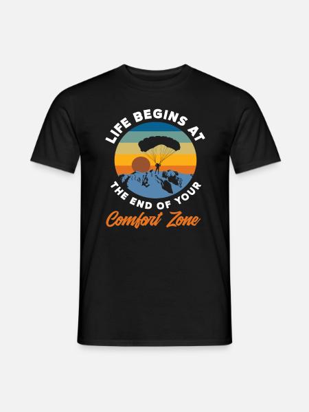Skydiving - Men's T-Shirt - black