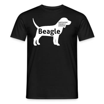 Beagle Master Dog Dog Owner Gift - Men's T-Shirt - black - Front - AI Model Male 178 light (178cm)