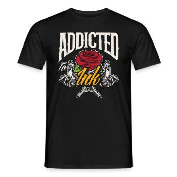 Tatouage Tatouage Tatouage Hobby Cadeau - T-shirt homme - noir - Devant - AI Model Male 178 light (178cm)