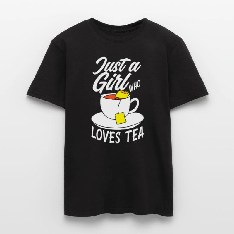 Tee Nur Ein Mädchen Teetrinkerin Liebe Männer T-Shirt