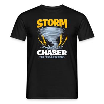 Storm Chaser Tornado Tornado Storms Gift - Men's T-Shirt - black - Front - AI Model Male 178 light (178cm)