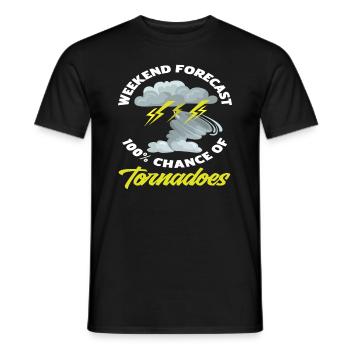 Storm Chaser Weekend Storm Chase - Men's T-Shirt - black - Front - AI Model Male 178 light (178cm)