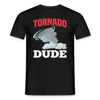 Tornado type storm chaser - Men's T-Shirt - black - Front - AI Model Male 178 light (178cm)