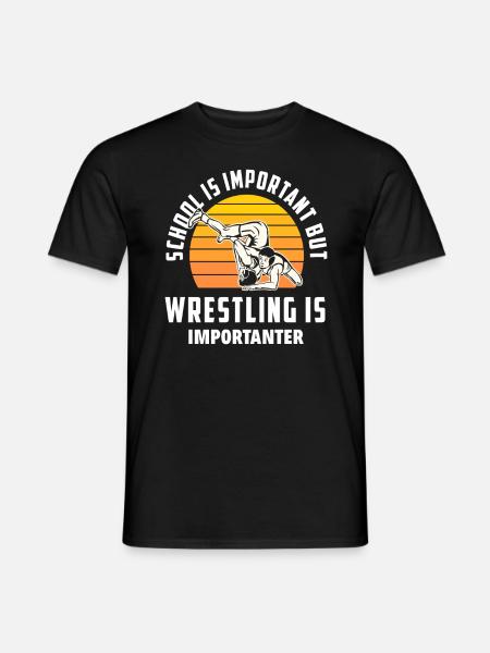 Wrestling School Students - Men's T-Shirt - black