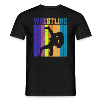 Wrestling - Männer T-Shirt - Schwarz - Vorne - AI Model Male 178 light (178cm)