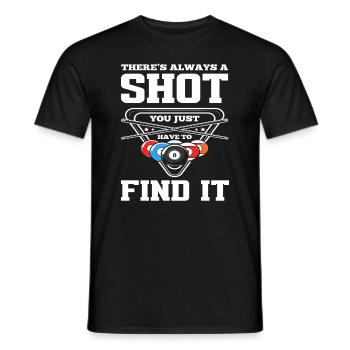 Billard Spieler - Männer T-Shirt - Schwarz - Vorne - AI Model Male 178 light (178cm)