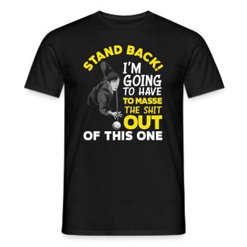 Billard Hobby Sport Sportler - Männer T-Shirt - Schwarz - Vorne - AI Model Male 178 light (178cm)