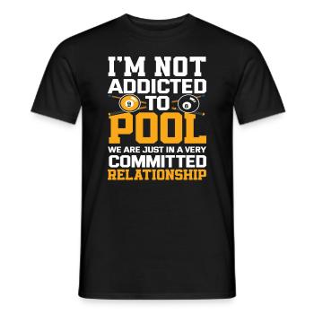 Billard Hobby Leidenschaft Billardspieler - Männer T-Shirt - Schwarz - Vorne - AI Model Male 178 light (178cm)