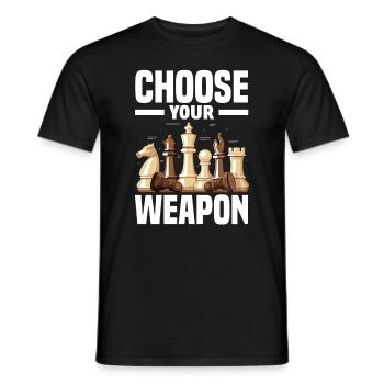 Joueur d’échecs - T-shirt homme - noir - Devant - AI Model Male 178 light (178cm)