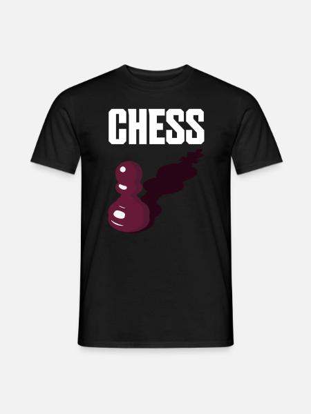 Pièce de pion d’échecs - T-shirt homme - noir