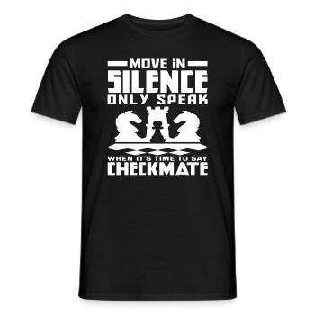 Chess Checkmate Chess Club - Men's T-Shirt - black - Front - AI Model Male 178 light (178cm)