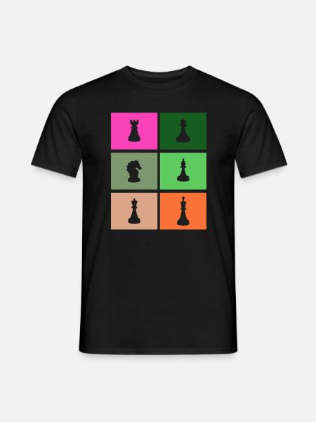 Pièces d’échecs - T-shirt homme - noir