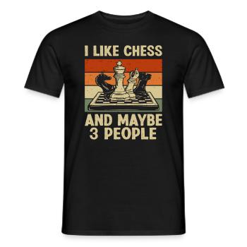 Chess Dear Chess Player Gift - T-shirt homme - noir - Devant - AI Model Male 178 light (178cm)