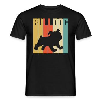 Bulldogge - Männer T-Shirt - Schwarz - Vorne - AI Model Male 178 light (178cm)