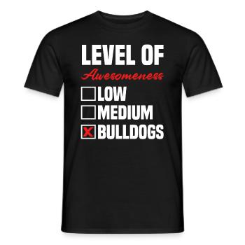 Bulldogge Hunderasse Liebling Haustier - Männer T-Shirt - Schwarz - Vorne - AI Model Male 178 light (178cm)