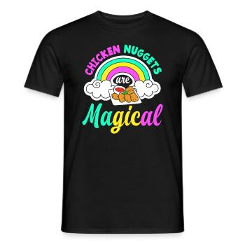 Pépites de poulet Magic - T-shirt homme - noir - Devant - AI Model Male 178 light (178cm)