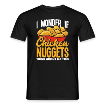 Pépites de poulet Dire drôle de pépite de poulet - T-shirt homme - noir - Devant - AI Model Male 178 light (178cm)